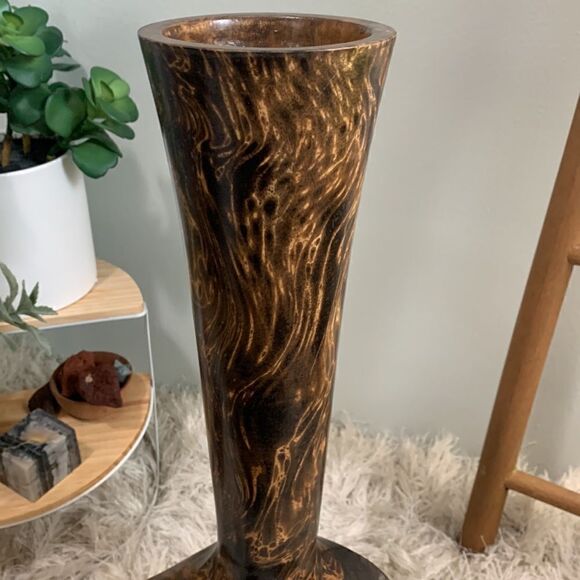 Wooden Vase Made In Thailand - Picture 14 of 17